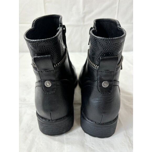 Sean Alan Riley Waterproof Black Ankle Boot Size 7 - Picture 3 of 15
